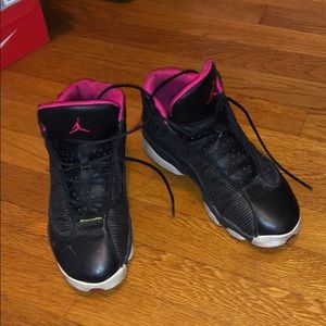 Black and pink Jordan